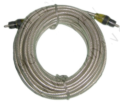 5.5mm Buitendeurs PVC Auto Audio RCA kabel 2M-2M voor High End prestaties