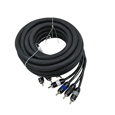 5.5mm Buitendeurs PVC Auto Audio RCA kabel 2M-2M voor High End prestaties