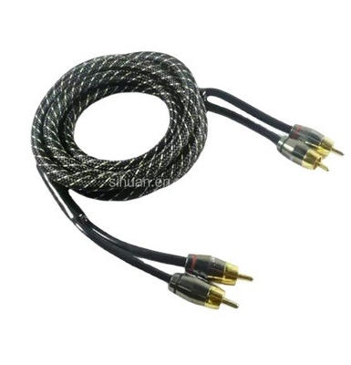 5m Goud Connector CCA Conductor Audio bulk RCA kabel voor auto Home System Audio integratie