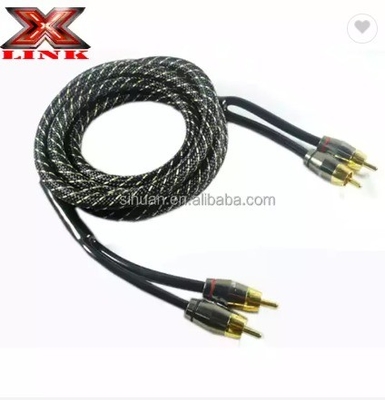 Audiophile Twisted Pair OFC Car Audio Interconnect RCA kabel 10m met zachte PVC jas