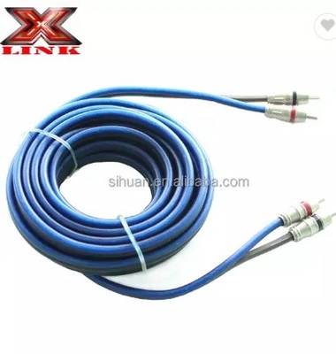 Audiophile Twisted Pair OFC Car Audio Interconnect RCA kabel 10m met zachte PVC jas