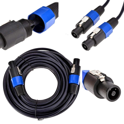 Twist Lock 2 Conductor Speaker Cable Professional 50FT Lengte voor audiotoepassingen