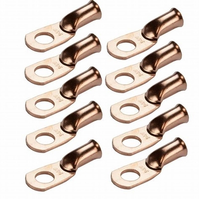 Hoog breekvermogen koper ring terminals voor batterij kabel eindes AWG 2 4 6 8 10 Gauge