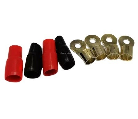 Hoog breekvermogen koper ring terminals voor batterij kabel eindes AWG 2 4 6 8 10 Gauge