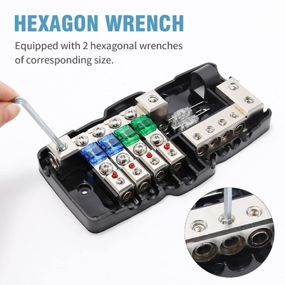 0 awg 12V Multifunctionele Mini ANL Fuse Box Distributieblok Voor Voertuigen