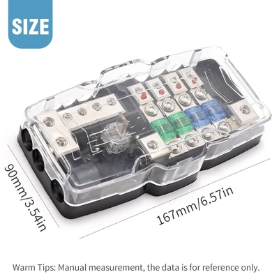 0 awg 12V Multifunctionele Mini ANL Fuse Box Distributieblok Voor Voertuigen