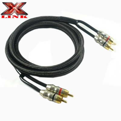 OFC 100% kopergeleider 2 kanaals RCA-audiocabel voor auto- en thuisaudioverbinding