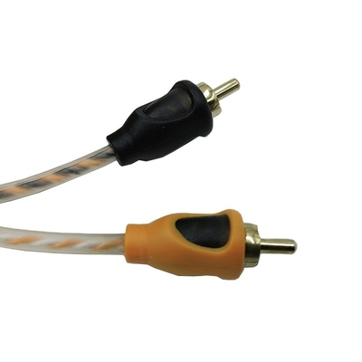 Oranje Isolatie 5.2 Meter 17 Voet Twisted RCA kabel AV voor Flexible Car Audio