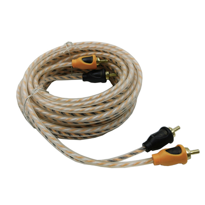 Oranje Isolatie 5.2 Meter 17 Voet Twisted RCA kabel AV voor Flexible Car Audio