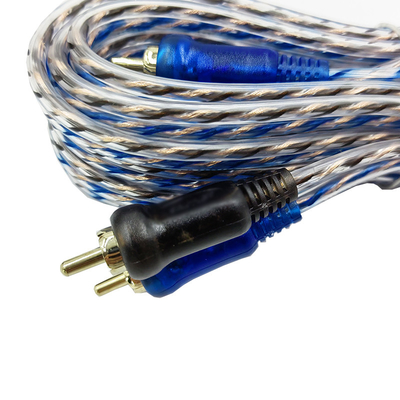 Oranje Isolatie 5.2 Meter 17 Voet Twisted RCA kabel AV voor Flexible Car Audio