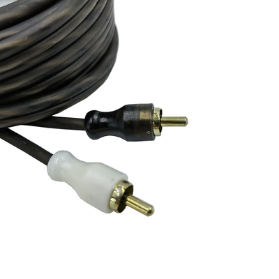 Oranje Isolatie 5.2 Meter 17 Voet Twisted RCA kabel AV voor Flexible Car Audio