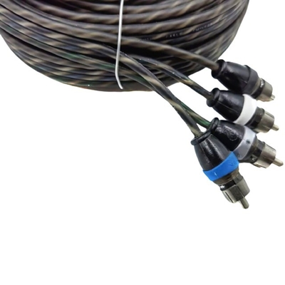 Oranje Isolatie 5.2 Meter 17 Voet Twisted RCA kabel AV voor Flexible Car Audio