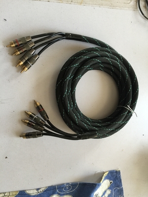 PVC Duurzame zuurstofvrije koper RCA-kabel voor auto-audio-interconnect