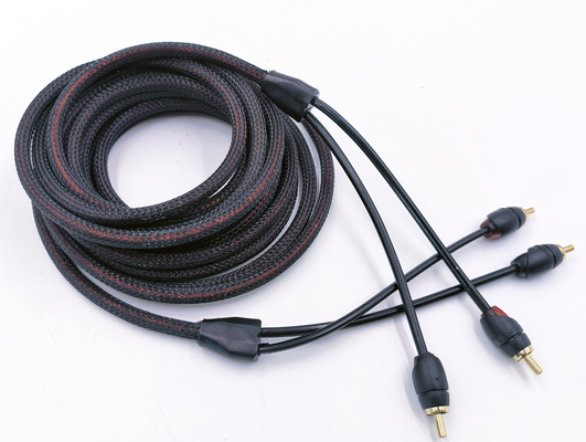 PVC Duurzame zuurstofvrije koper RCA-kabel voor auto-audio-interconnect