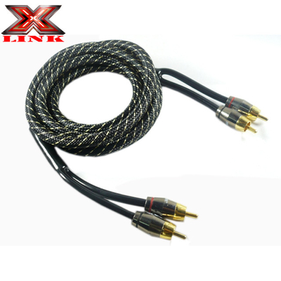 PVC Jacket RCA kabel AV voor Auto Audio en Home Audio Amp