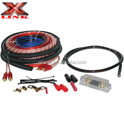 0 2 4 8 Gauge Sub Car Audio Amplifier Wiring Kit 1500 2500 3000 Watt met materialen