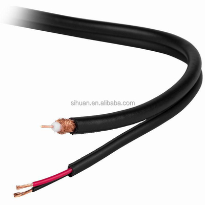20 AWG Solid Copper RG-59 Coaxial CCTV kabel met BNC connector en 18/2 Power kabel