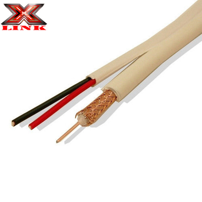 20 AWG Solid Copper RG-59 Coaxial CCTV kabel met BNC connector en 18/2 Power kabel