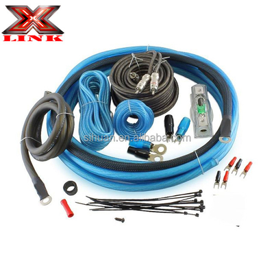 0 2 4 8 Gauge Sub Car Audio Amplifier Wiring Kit 1500 2500 3000 Watt met materialen