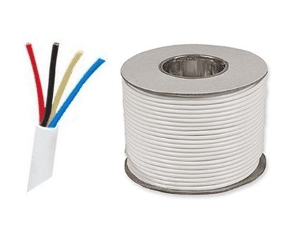 PVC-geïsoleerde koperen multi-core 4 core 24AWG brandmeldkabeldraad voor beveiligingssystemen