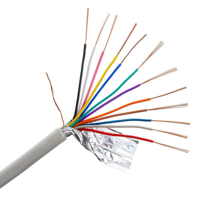 PVC-geïsoleerde koperen multi-core 4 core 24AWG brandmeldkabeldraad voor beveiligingssystemen