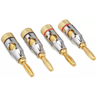 7.3mm Buitenste diameter Audio Plug Jack Banana Plugs voor luidsprekerdraadsystemen