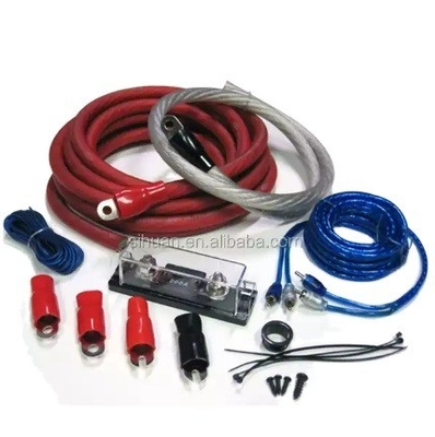 Voorbeeld 0 4 8 10 AWG Gauge GA Auto Audio Versterker Bedrading Kit Stroomkabel Luidspreker draad Kits Big 3 Kit