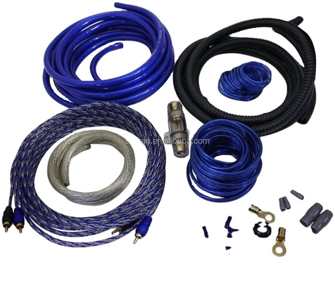 8 Ga Ofc CCA 100% Man-Man Car Speaker Audio Cable Versterker Subwoofer Installatie Kit Conductor Bare Copper Zwart/Blauw/Rood