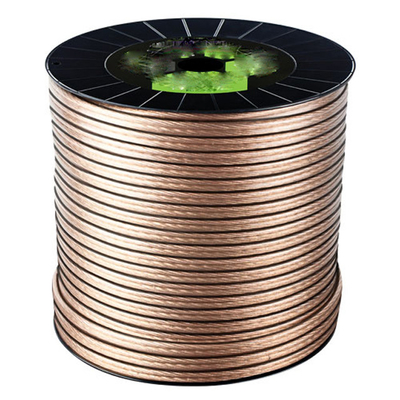 Multimedia 16 Gauge 2 Conductor Standaard luidspreker Draadrol met gouden connectorkleur