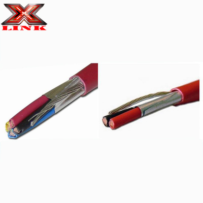 24AWG Stranded CCA Copper Shielded Security Cable voor brandmeldingen in de bouw