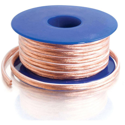 Multimedia 16 Gauge 2 Conductor Standaard luidspreker Draadrol met gouden connectorkleur