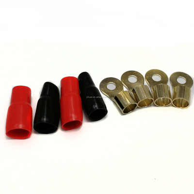 Gold Connector Twisted Pair 0 4 8 GA AWG OFC CCA Car Auto Audio Amplifier Amp Installatie bedrading kits voor auto luidspreker