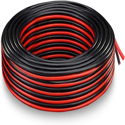 Flexible Wire Ext 2pin 2 Color Rood Zwart Kabel voor LED-strips Verlengdraad Elektrische draad