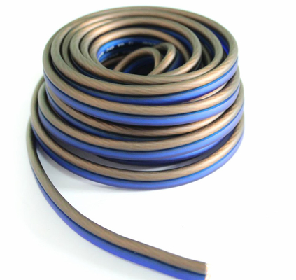 Flexible 12ga OFC koper audio luidspreker draad met zachte PVC jas en gouden aansluiting