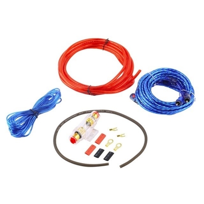 Mannelijke-mannelijke aansluitingsstroomkabel 8 GA Car Amp Wiring Kit met Bare Copper Conductor en CCA/OFC Kabel