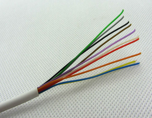 Kabel voor brandwaarschuwingsapparatuur met PVC-isolatie met kaal koper geleider 2c 4c 8c 12c 20c
