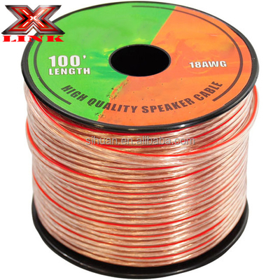Professional Grade 16 Gauge CCA OFC luidsprekerdraad met PVC-jas in rood en zwart
