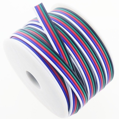 Flexible Wire Extension Cord voor LED Ribbon 1618 Gauge PVC Jacket RGBW RGB 3pin 4pin