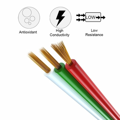 Flexible Wire Extension Cord voor LED Ribbon 1618 Gauge PVC Jacket RGBW RGB 3pin 4pin