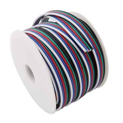 Flexible Wire Extension Cord voor LED Ribbon 1618 Gauge PVC Jacket RGBW RGB 3pin 4pin