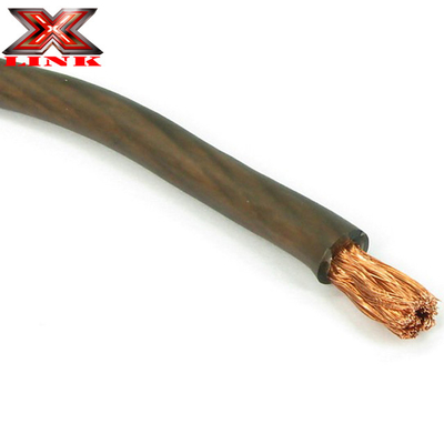 Zachte PVC-jas 4/0 3/0 2/0 GAUGE AWG Frosted Gekleurde Car Audio OFC Power Wire Kabel