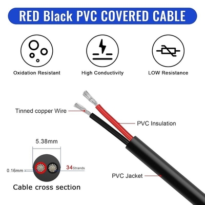 18AWG 2 Leider 20AWG 3 Leider Elektraal draad Geklemd PVC Geklemd koperdraad