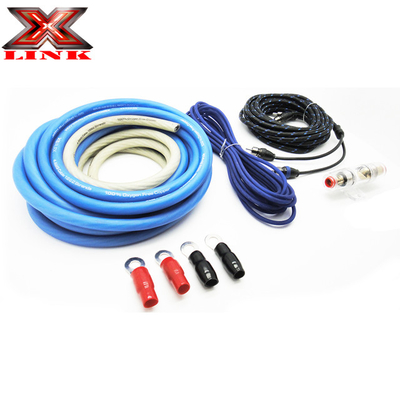 OFC Conductor 0 2 4 6 8 AWG Gauge GA Car Audio Cable Kit voor luidspreker systeem