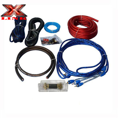 OFC Conductor 0 2 4 6 8 AWG Gauge GA Car Audio Cable Kit voor luidspreker systeem