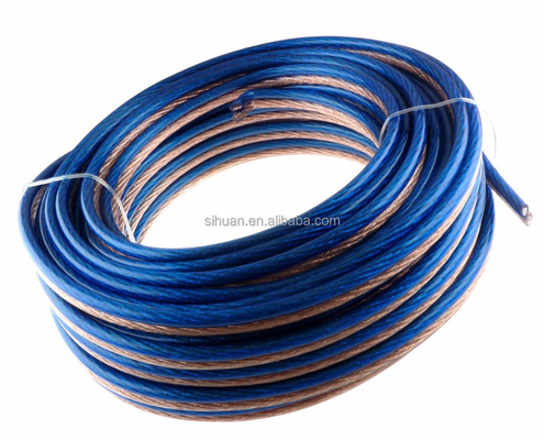 Duidelijke Flexible Car Audio Speaker Kabel Transparent PVC Jacket 14 Awg
