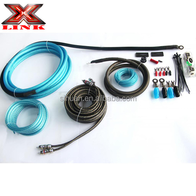 Aanpasbare 4 8 gauge Car Audio Cable Kit met Bare Copper Conductor