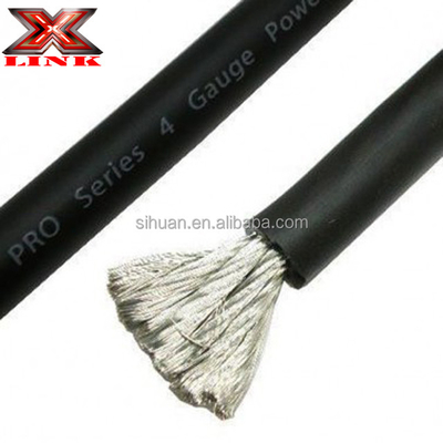 Soft PVC Jacket 1/0 Awg Power Cable voor Auto Audio Koperen Leider 0 Gauge Ofc Draad