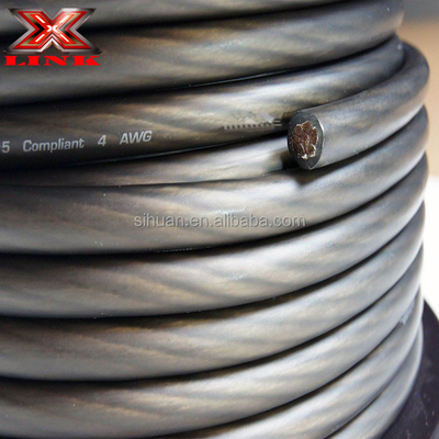 Soft PVC Jacket 1/0 Awg Power Cable voor Auto Audio Koperen Leider 0 Gauge Ofc Draad