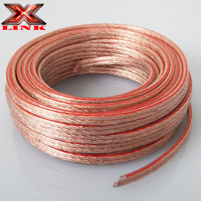 10AWG 10/2 Gauge Car Home Audio Speaker Draad met Super Clear Flexible Transparante PVC Jacket en CCA Inner Conductor