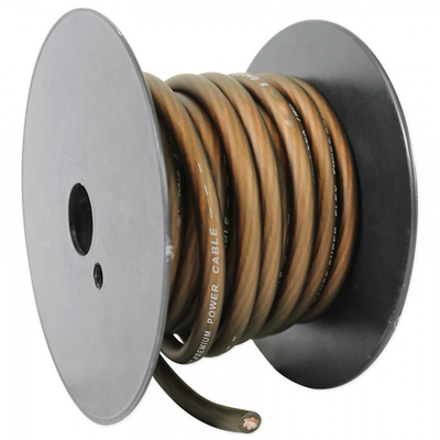 1/0 Gauge Oversized RED Power Ground Wire met isolatiemateriaal PVC en aantal geleiders 1